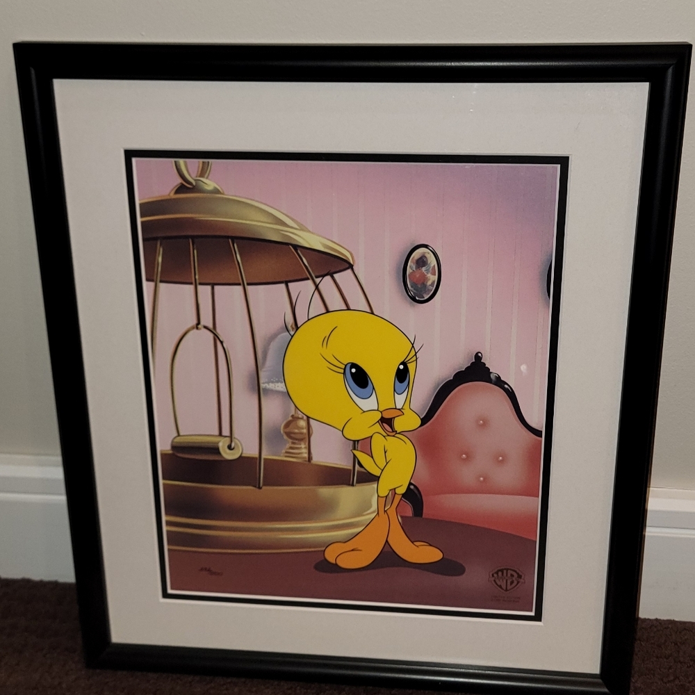 Original Warner Brothers limited edition cel, Classic Tweety 292/500
